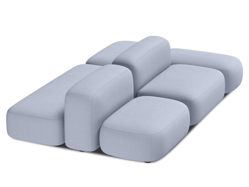 Диван модульный Риббл-7 Bucle Lilac